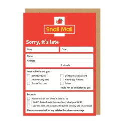 Snail Mail Greeting Card