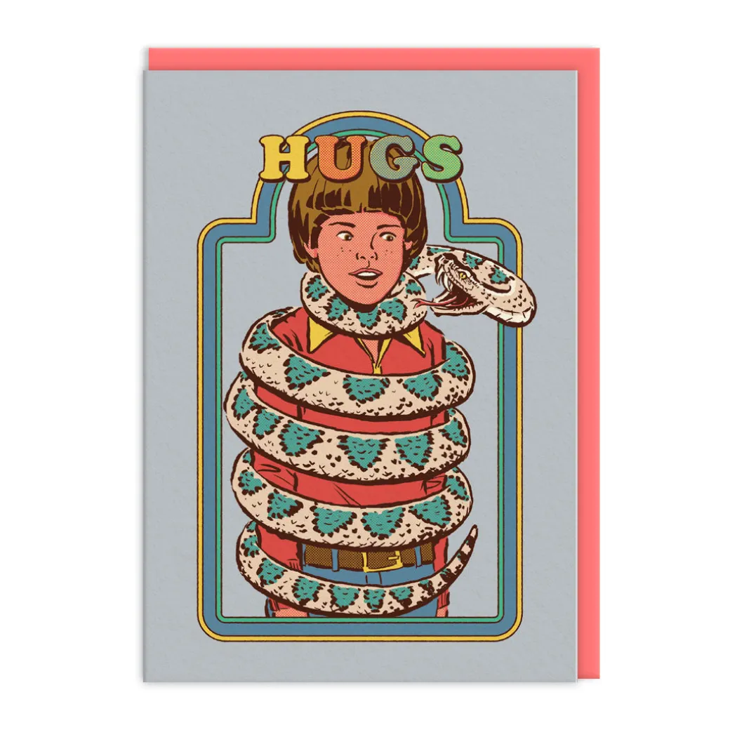 Snake Hugs Greeting Card 🐍 - Steven Rhodes | Ohh Deer