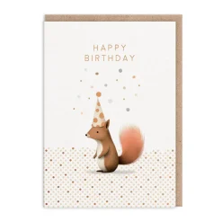 Squirrel Happy Birthday Card