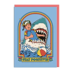 Stay Positive Greeting Card | Ohh Deer