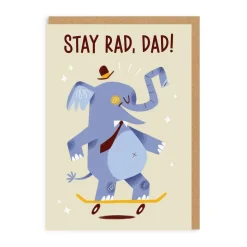 Stay Rad Dad Greeting Card
