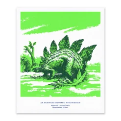 Stegosaurus Riso Print (12x10)