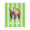 Striped Bear Riso Print (12x10)