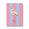 Striped Flamingo A6 Perfect Bound Notebook