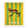 Striped Frog Small Art Print (12x10)
