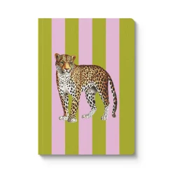 Striped Leopard A5 Perfect Bound Notebook