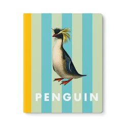 Striped Penguin Exercise Book