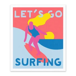 Surfing Riso Print (12x10)