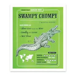Swampy Chompy Riso Print (12x10)