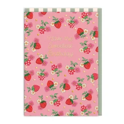 Sweetest Strawberry Birthday Card