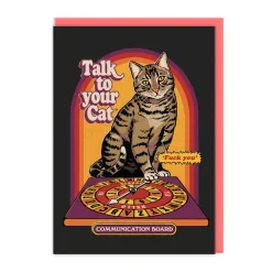 Talk To Your Cat Greeting Card 🐱 - Steven Rhodes | Ohh Deer