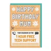 Tech Support Voucher Mum Birthday Card 💻 | Ohh Deer