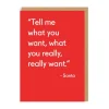 Tell Me What You Want | Christmas Card | Ohh Deer
