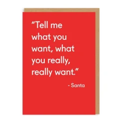 Tell Me What You Want | Christmas Card | Ohh Deer
