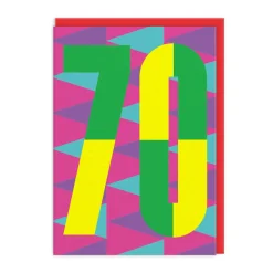 70th Birthday Card