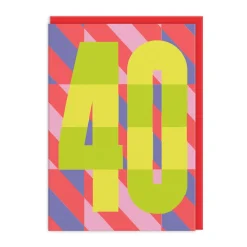 40th Birthday Card