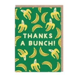 Thanks A Bunch Banana Greeting Card