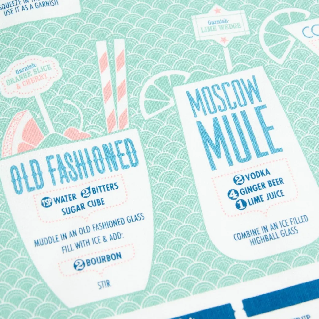 The Classic Cocktail Tea Towel