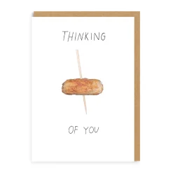 Thinking Of You Cocktail Sausage Greeting Card | Ohh Deer