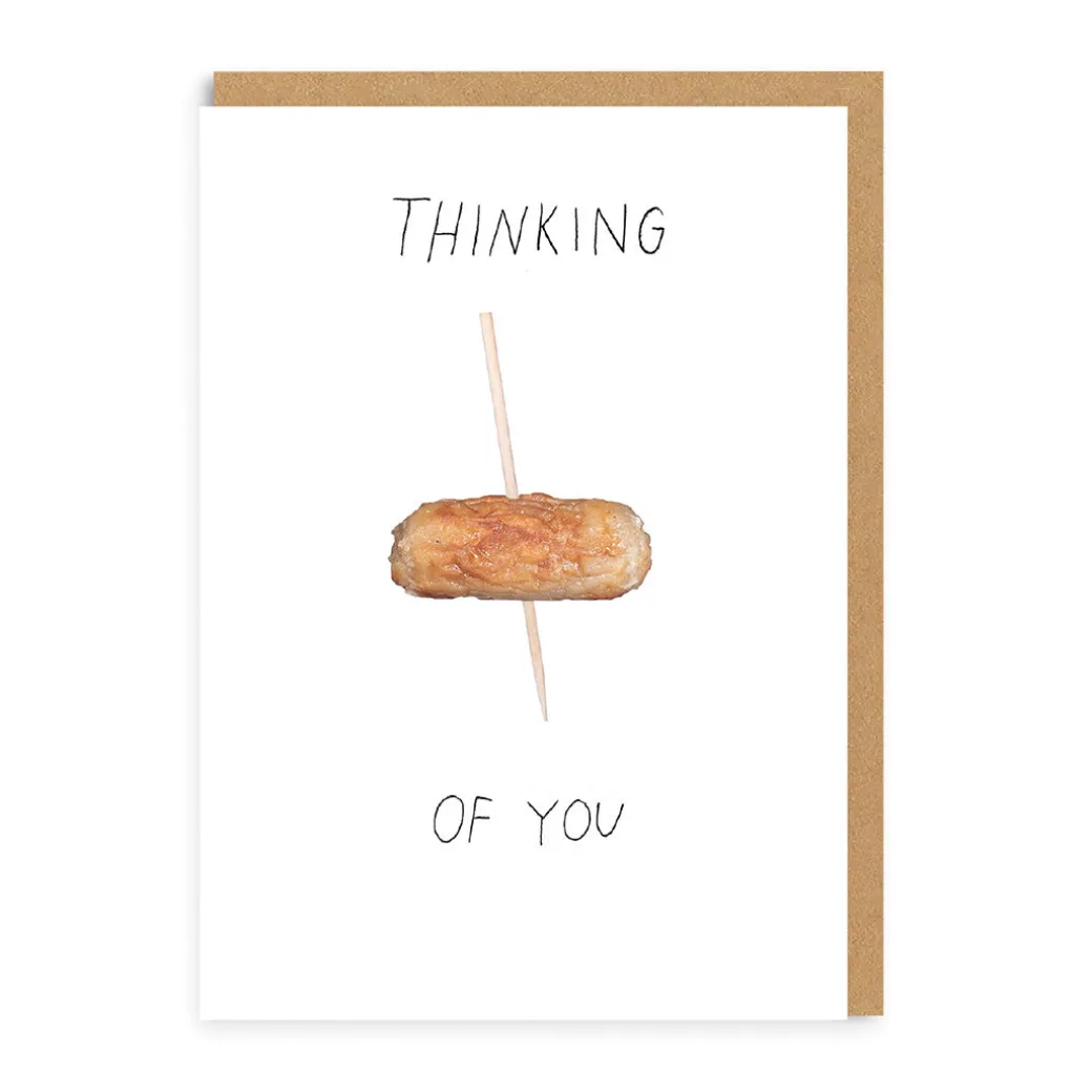 Thinking Of You Cocktail Sausage Greeting Card | Ohh Deer