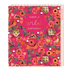 Tiger Floral Large Birthday Card | Ohh Deer