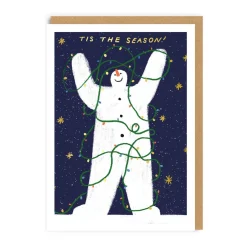Tis The Season Snowman Christmas Card - Max Machen | Ohh Deer