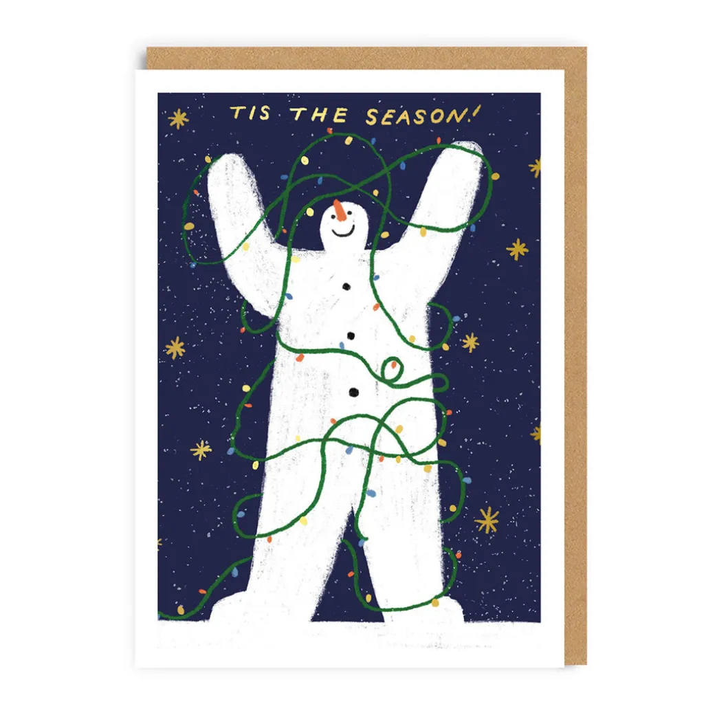 Tis The Season Snowman Christmas Card - Max Machen | Ohh Deer