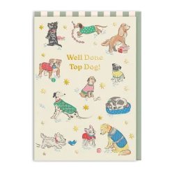 Top Dog Congratulations Card