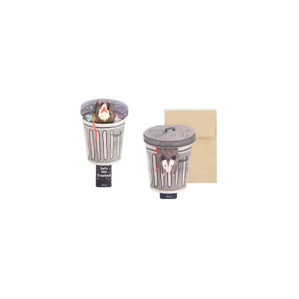 Trash 3D Pop Up Greeting Card | Ohh Deer