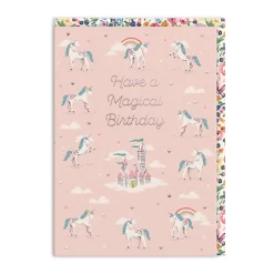 Unicorns Magical Birthday Card