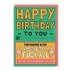 Voucher For Absolutely F*ck All Birthday Card 😂 | Ohh Deer