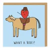 Want a ride? Valentine's Day Card | Ohh Deer