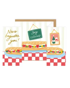 We Will Never Baguette You Concertina Card | New Job Card | Ohh Deer