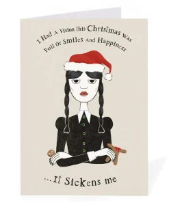 Wednesday Addams Funny Christmas Card ☠️🎄 | Ohh Deer