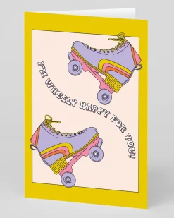 Wheely Happy For You Greeting Card | Ohh Deer