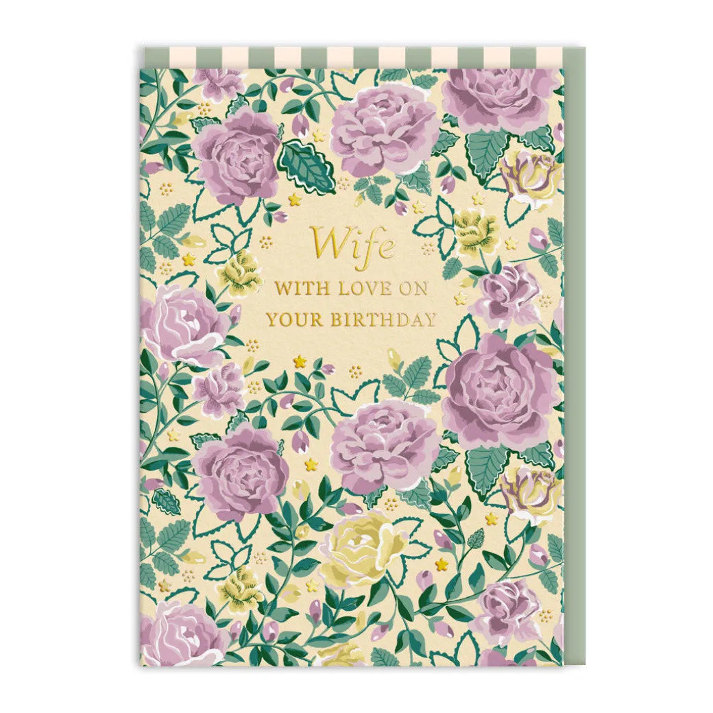 Wife With Love On Your Birthday Card