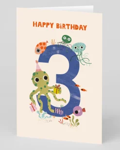 Wonderful Under The Sea 3rd Birthday Card | Ohh Deer