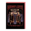 Worship Coffee Greeting Card | Ohh Deer