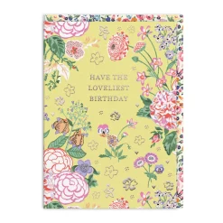 Yellow Posy Birthday Card