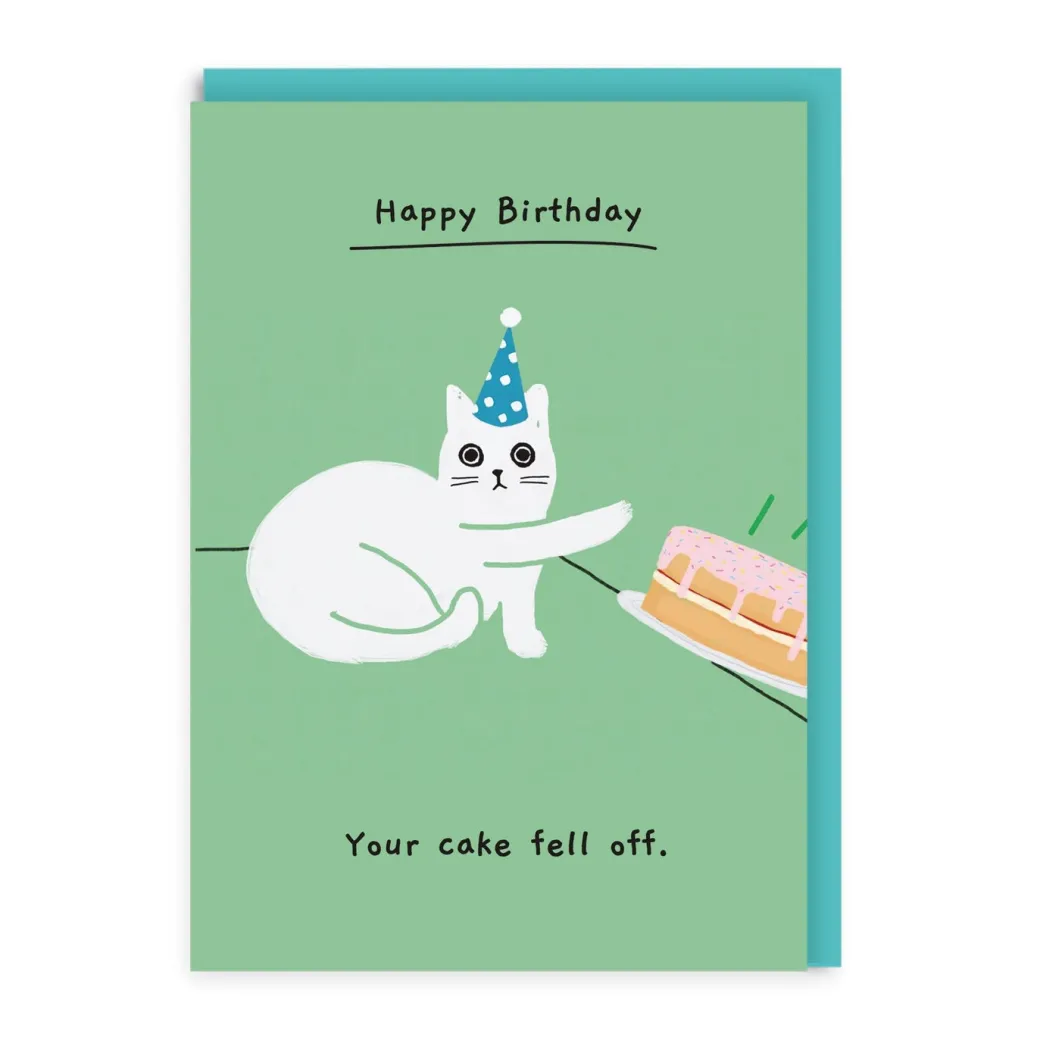Your Cake Fell Off Birthday Card | Ohh Deer