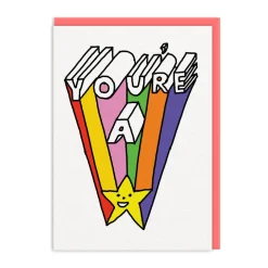 You're A Star Rainbow Greeting Card