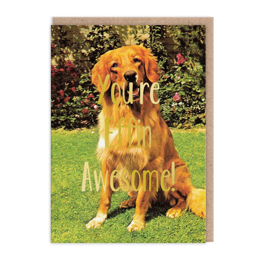 You're Effin Awesome Greeting Card | Ohh Deer
