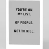 You're On My List Greeting Card | Ohh Deer