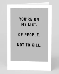 You're On My List Greeting Card | Ohh Deer
